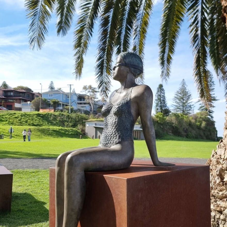 Bronze Sculpture, figurative swimmer form limited edition of 25