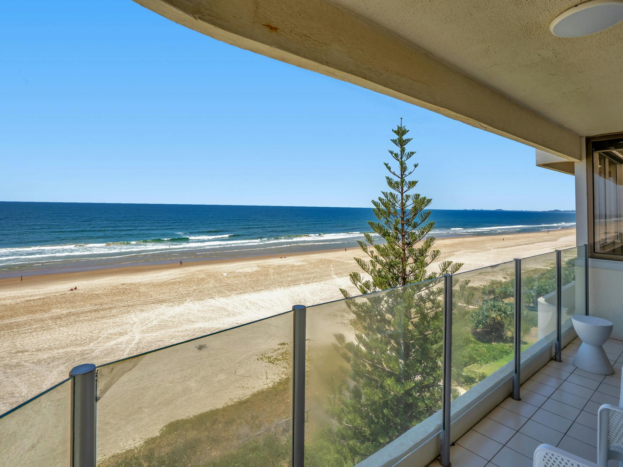 Beachfront patio overlooking Surfers Paradise Beach Beachfront patio overlooking Surfers Paradise Beach
