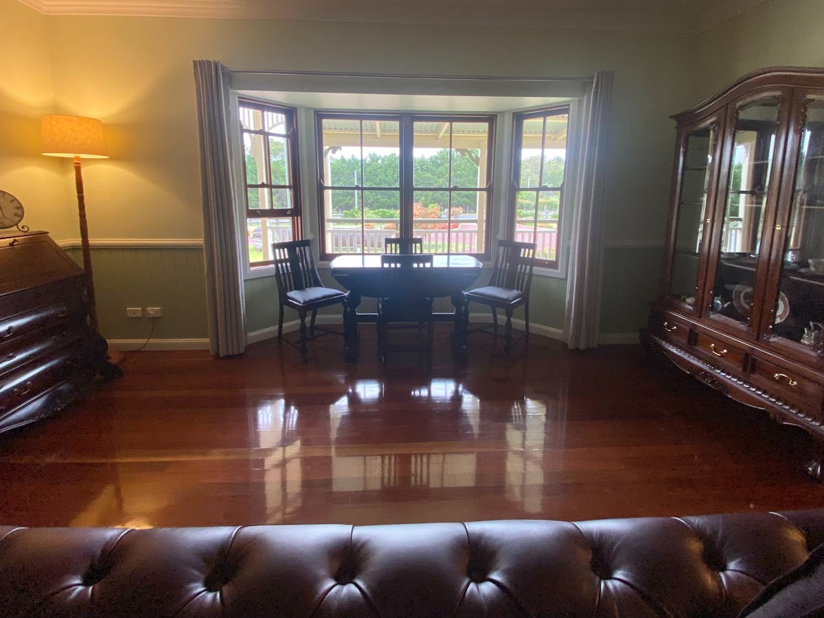 Bay window in lounge room