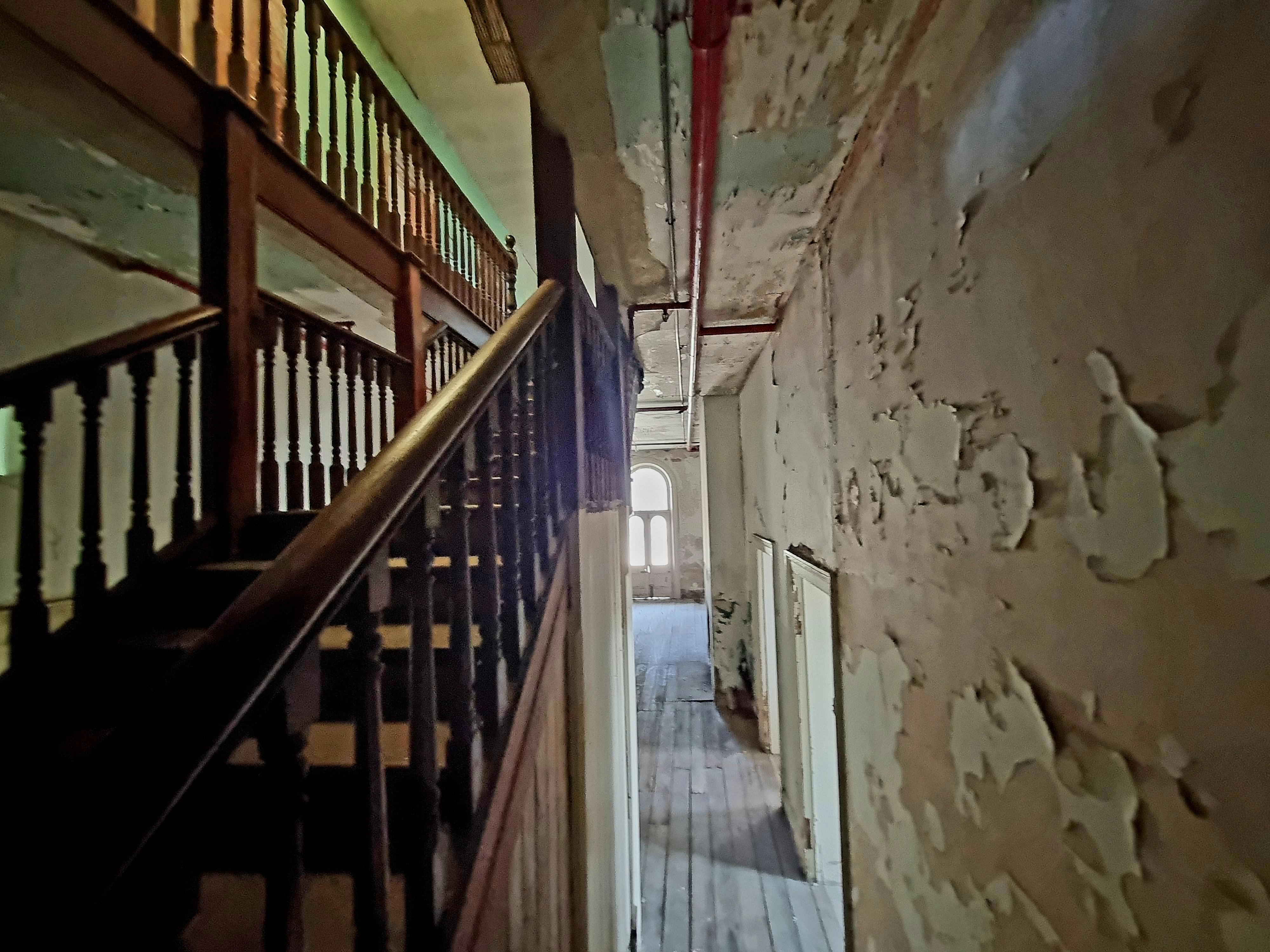 Ladies Cottage stair and wall