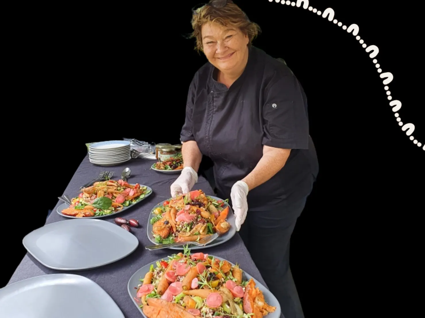 Aunty Dale Chapman - My Dilly Bag - serving up bushfood infused dishes at the markets