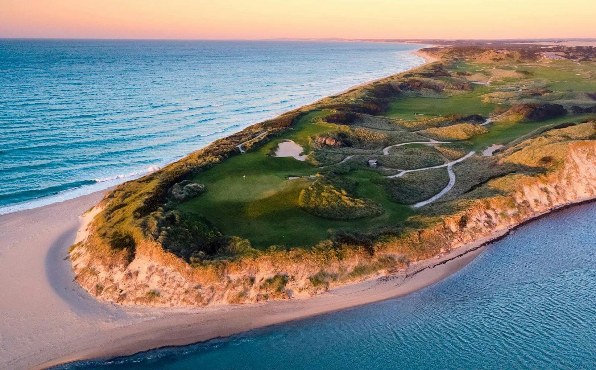 The Lost Farm links course near Bridport in northern Tasmania
