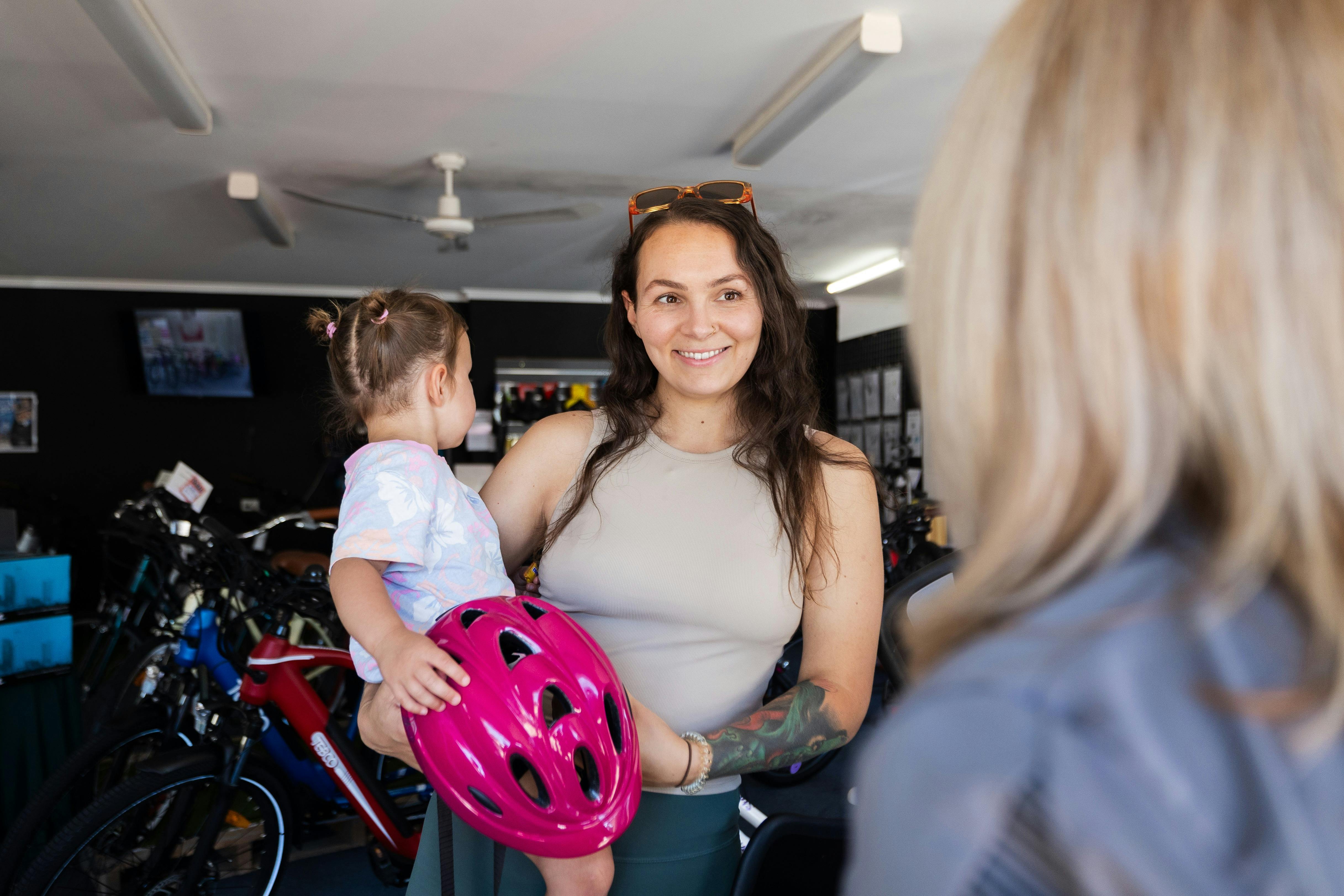 Child seats available for E-Bikes