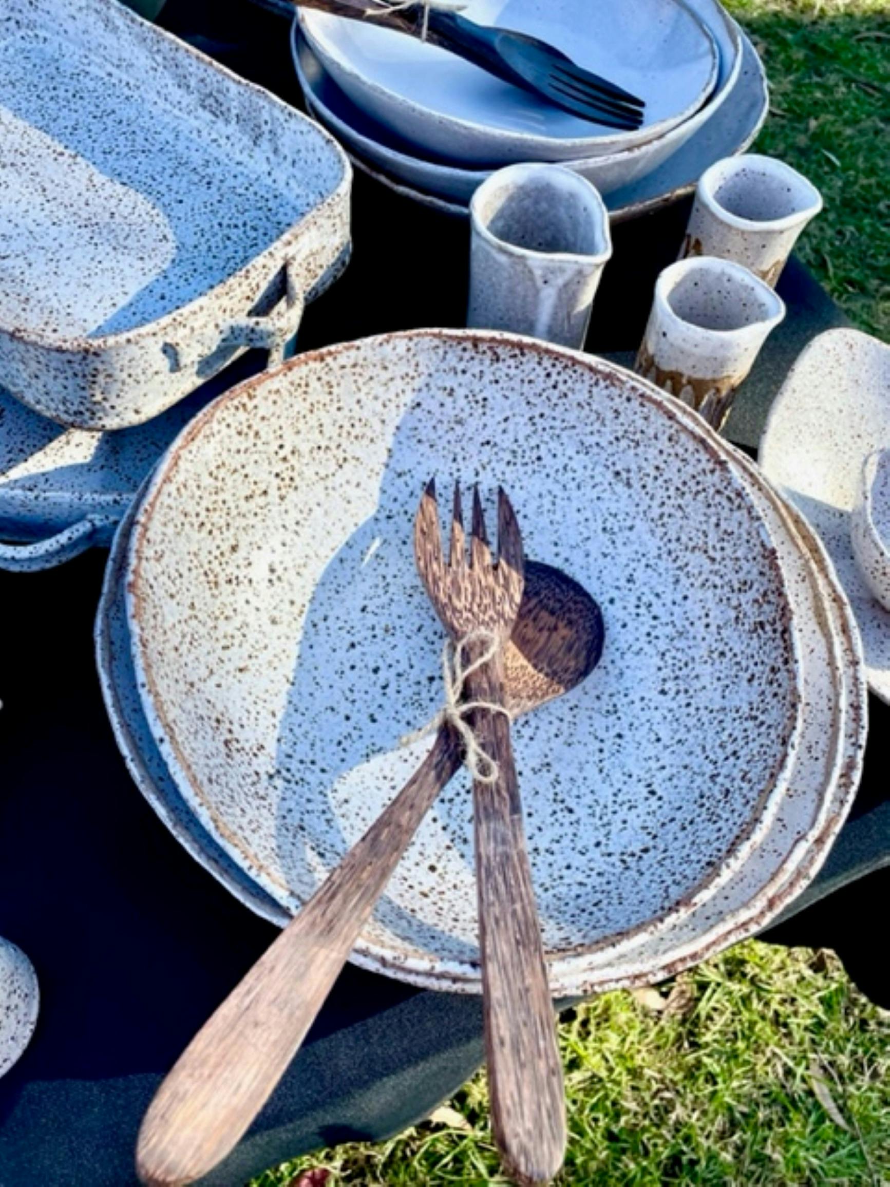 Local made and fired pottery