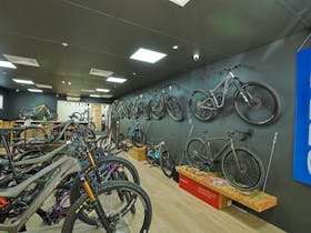 With trails minutes away, pick your bike up from our showroom and get straight to riding.