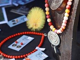 Image showing handmade jewellery of Aboriginal design