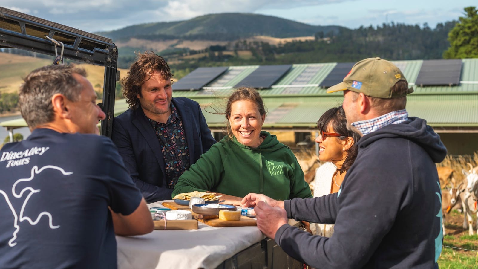 eat cheeses try hand creams at goat dairy farm