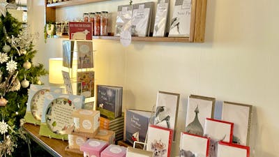Gifts and items for sale at Merino Cafe