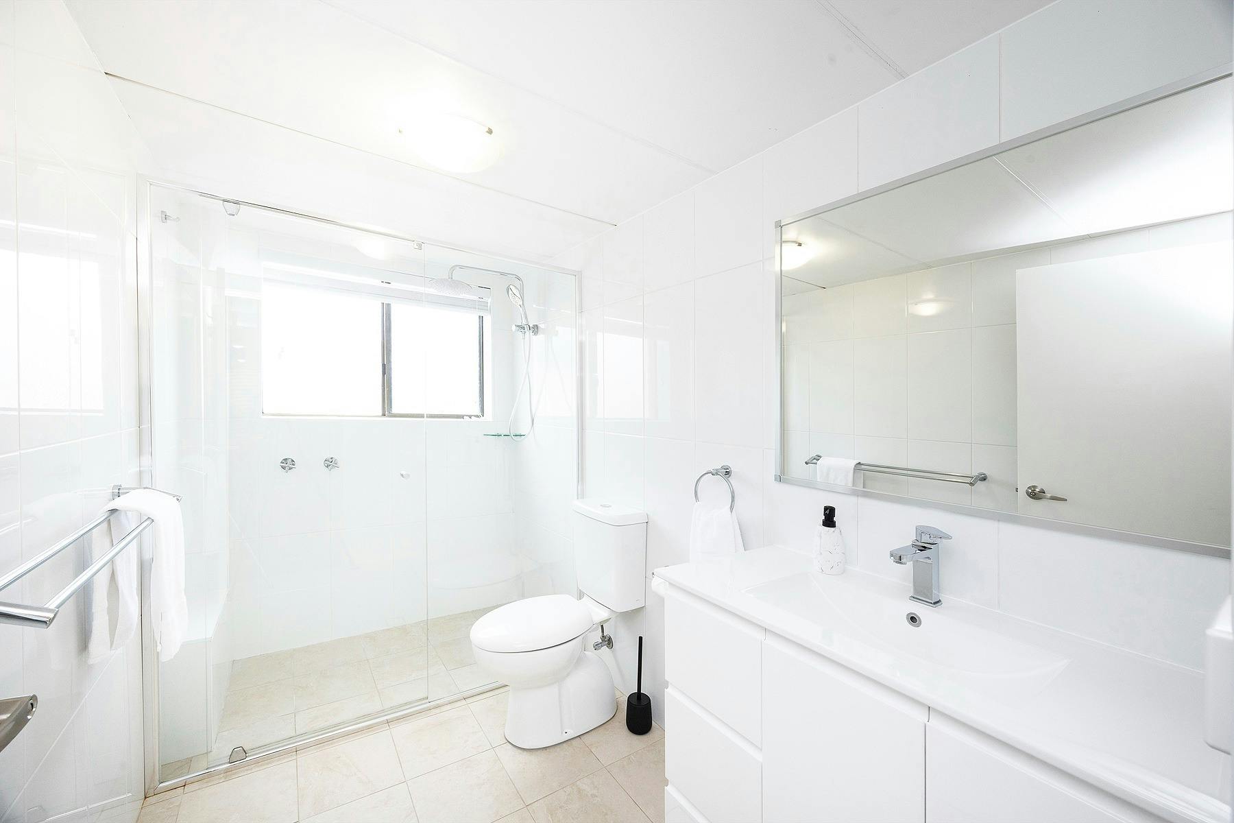 Bathroom with walk in shower