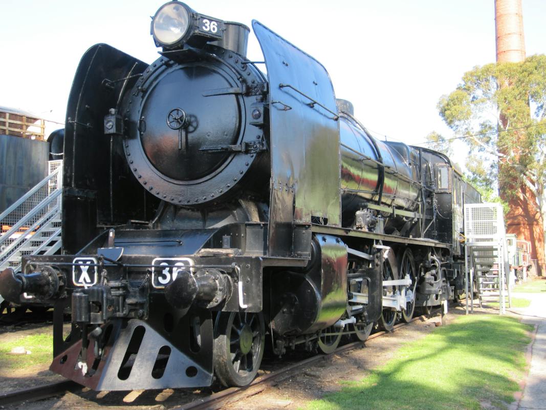 Locomotive X 36, built at Newport in 1929. Its retirement in 1960 led to the founding of our museum.