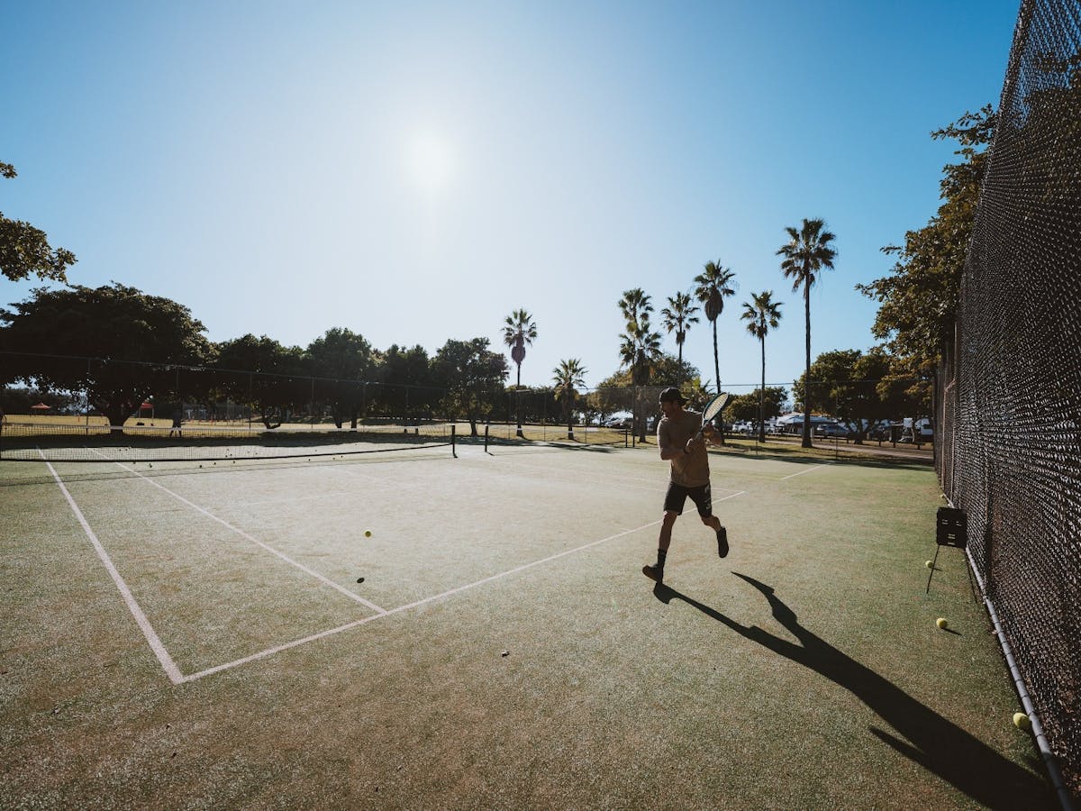 Onsite tennis court