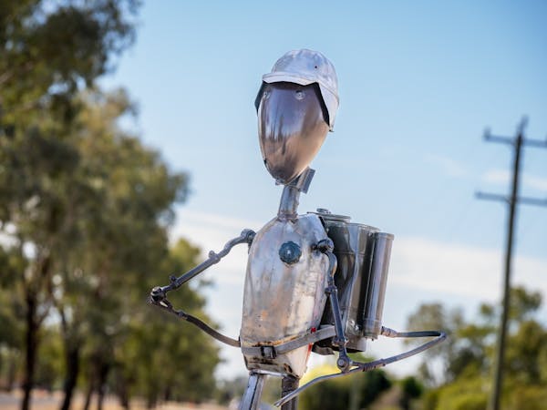 Ant Man Sculpture in Mungindi Ant Man Sculpture in Mungindi