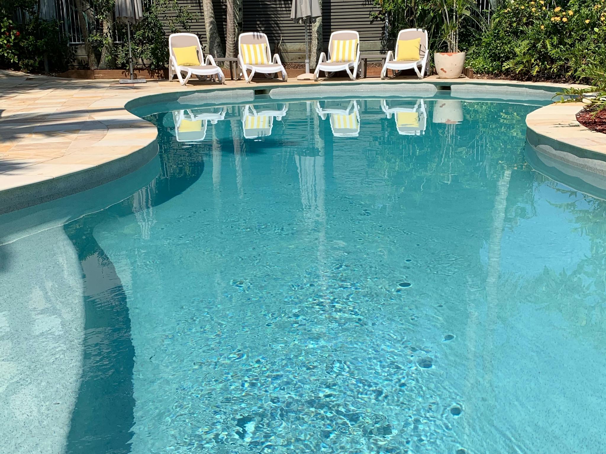 Heated outdoor pool for guest's use Heated outdoor pool for guest's use