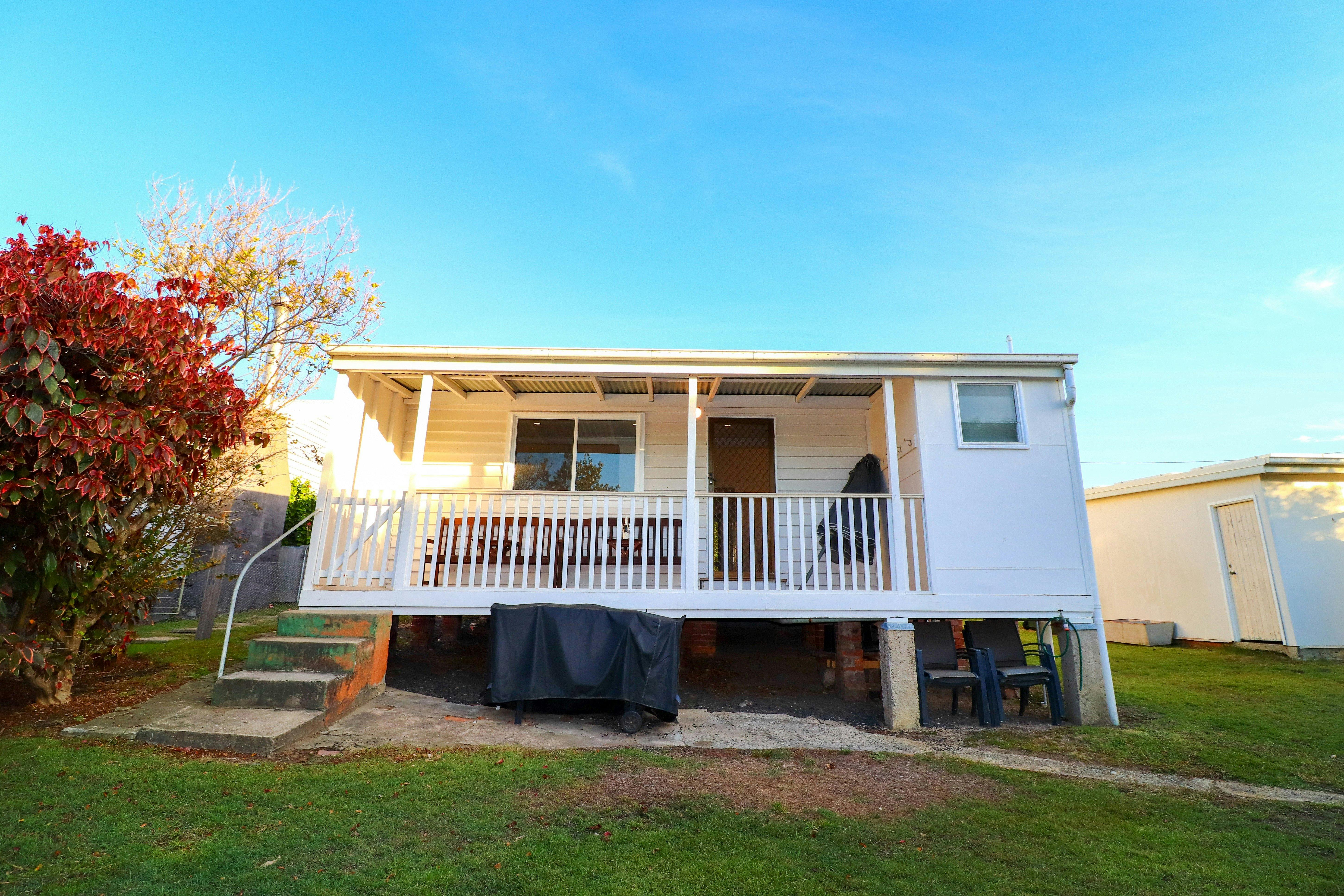 Catho cottage has a large backyard