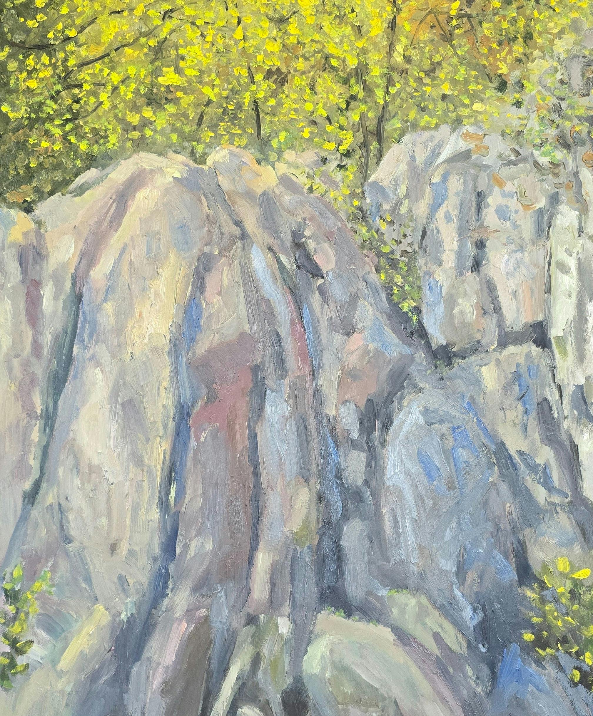 Painting of natural rocks