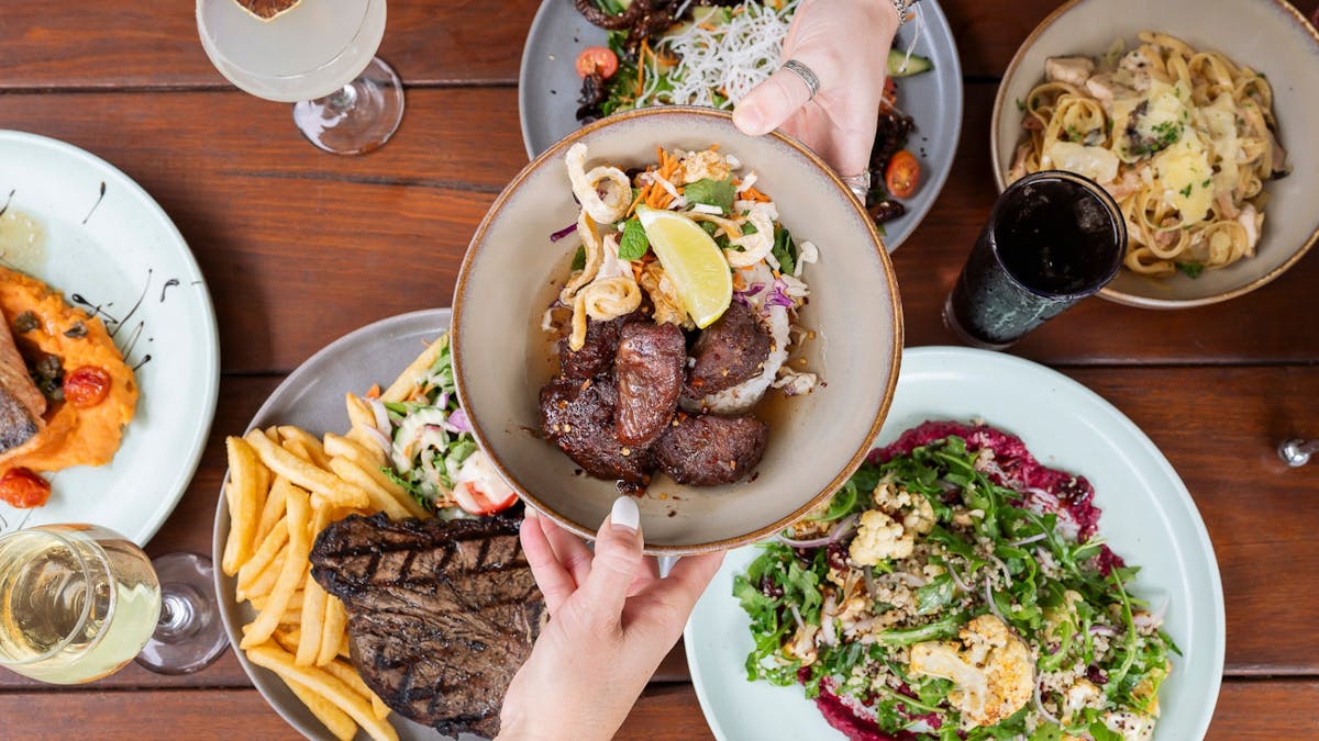 Selection of food at Reef Gateway Hotel