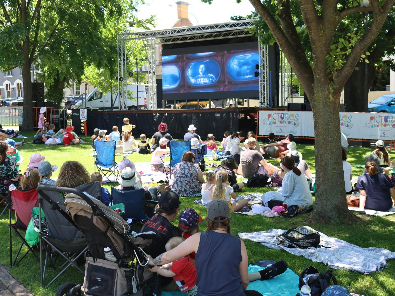 Pictures and Popcorn in the Park
