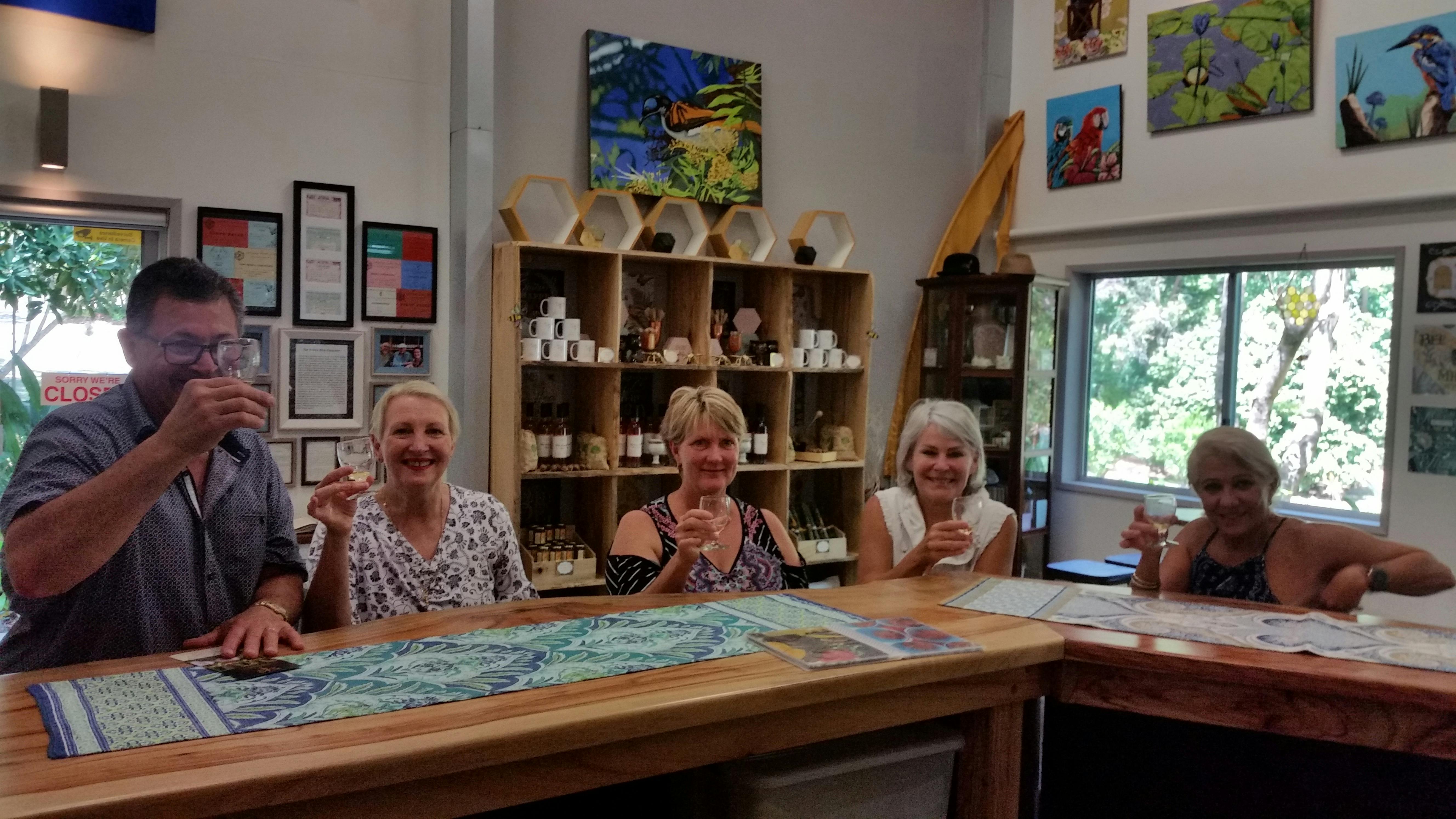 Cheers to happy visitors