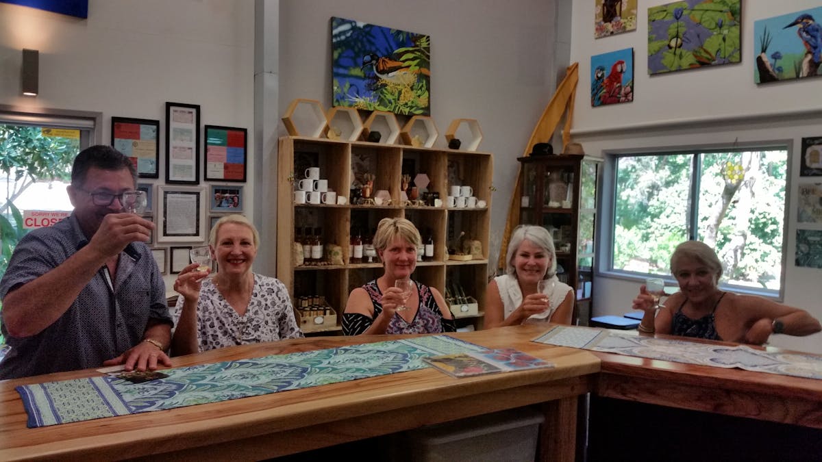 Cheers to happy visitors