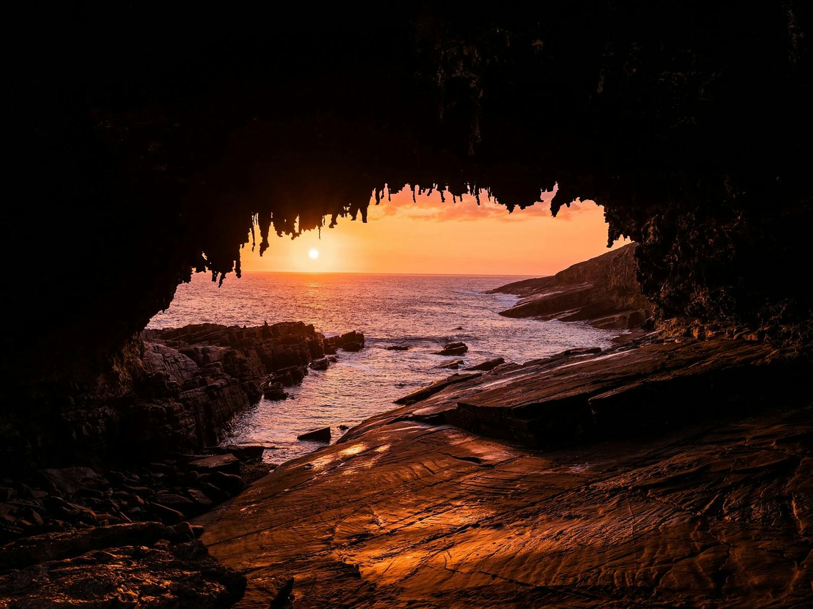 the admirals arch at sunset