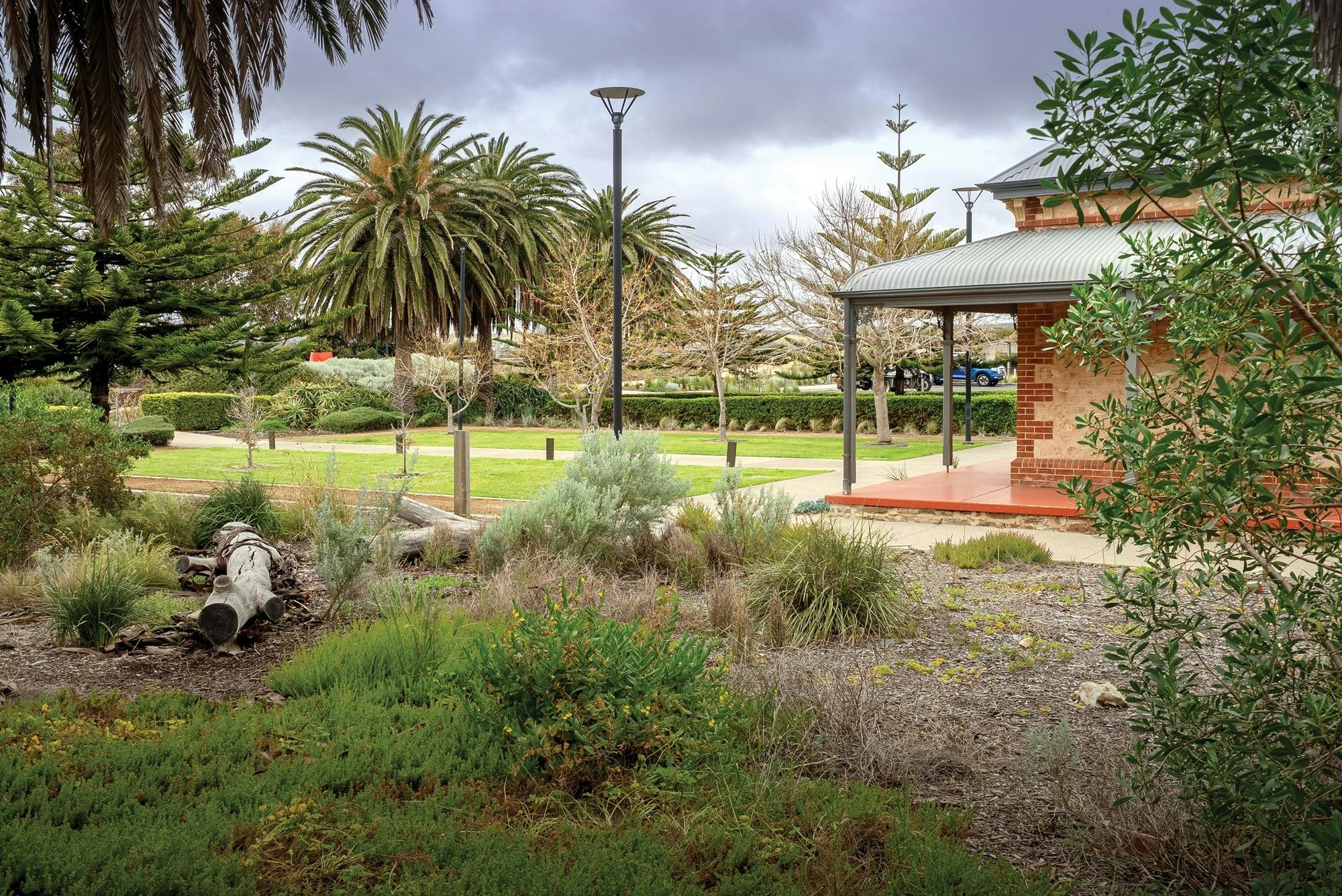 Wash House garden featuring wild and indigenous plants