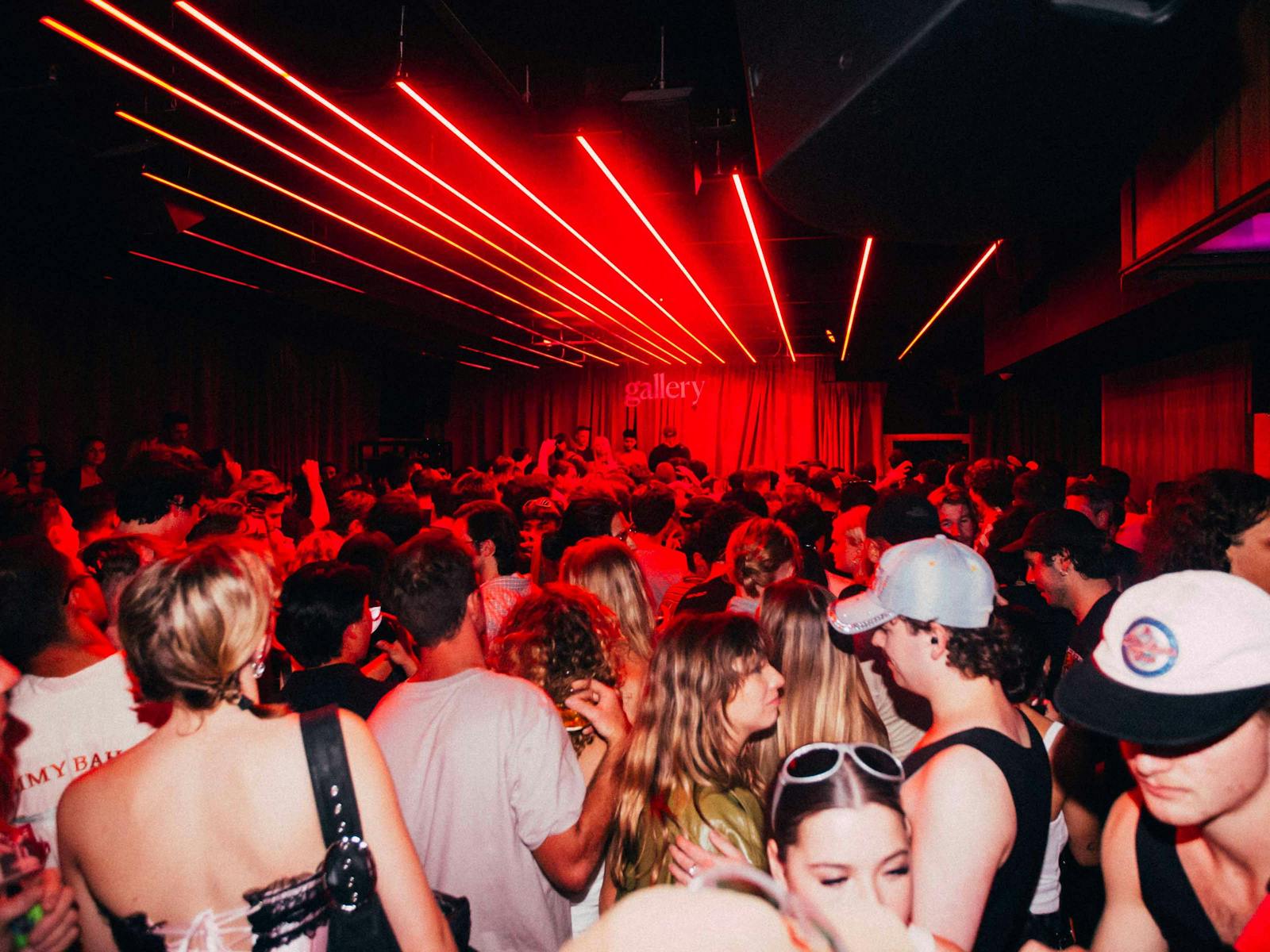 Crowd dancing in club