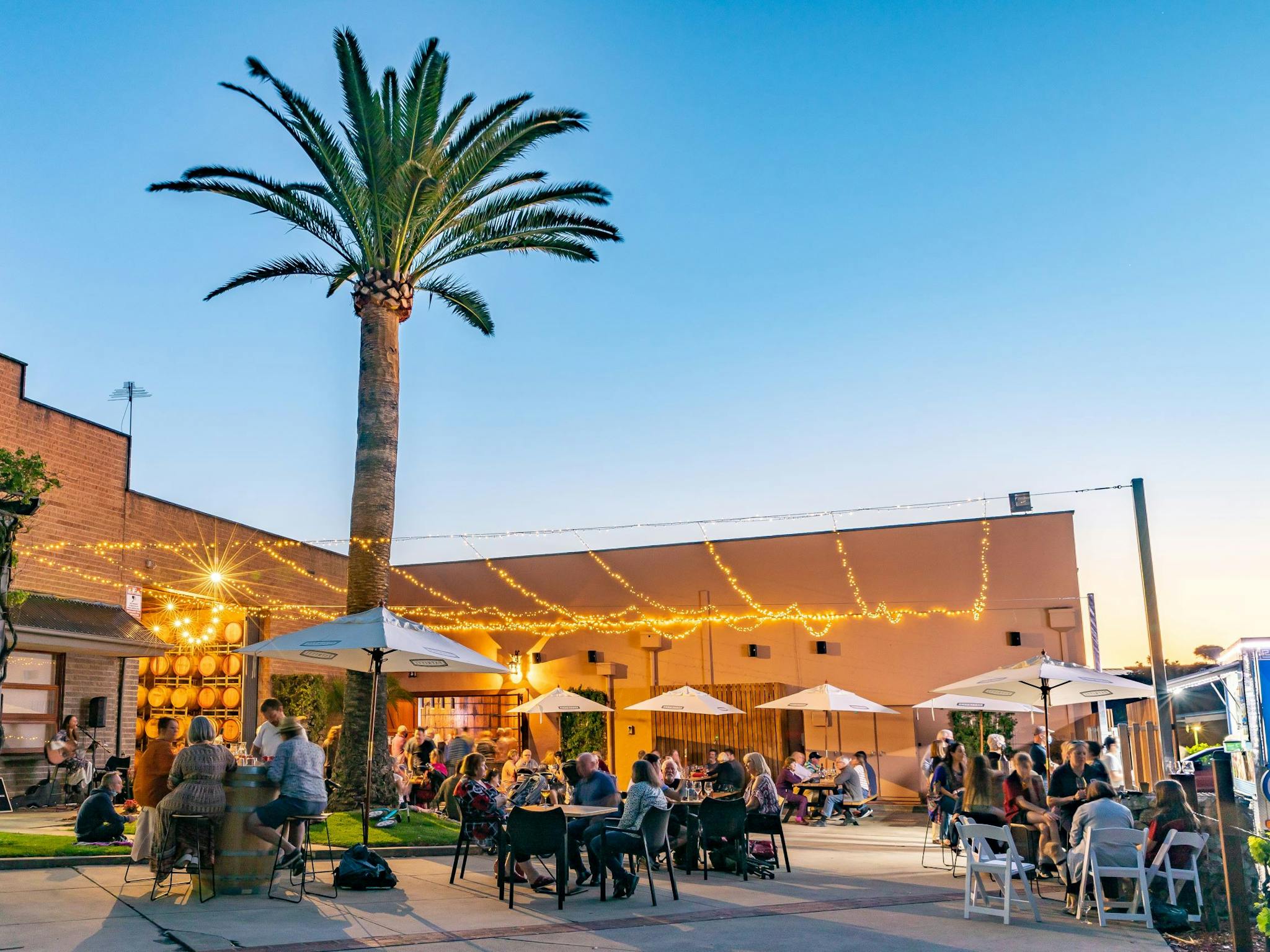 Patritti, winery, cellar door, sunset, Adelaide, wine, vino, alfresco dining