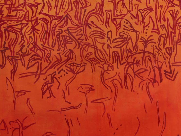 Theo Kuijpers, 'Australian letter 1' (detail), 2018, oil on linen