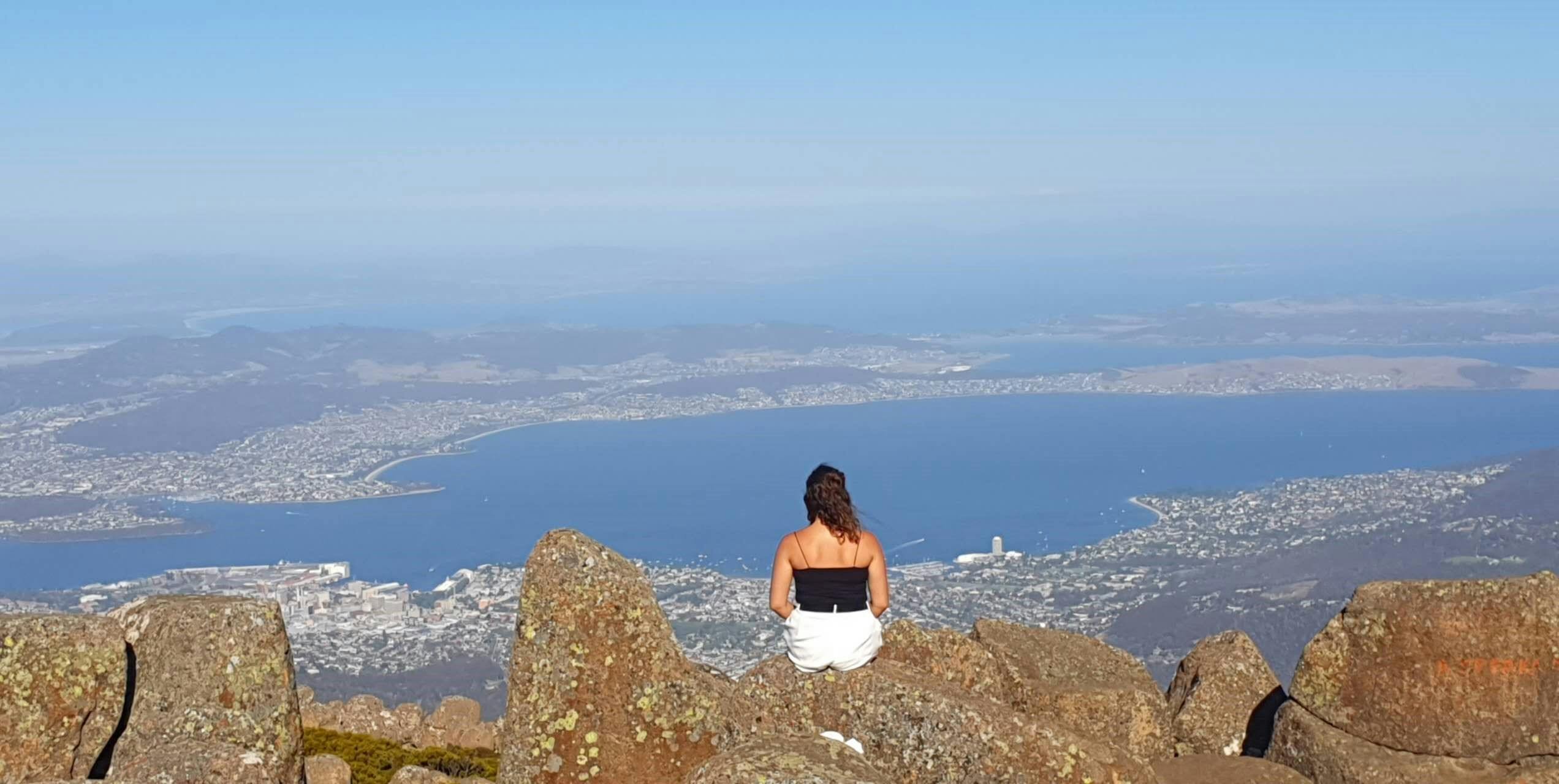 View of Hobart from Mt Wellington