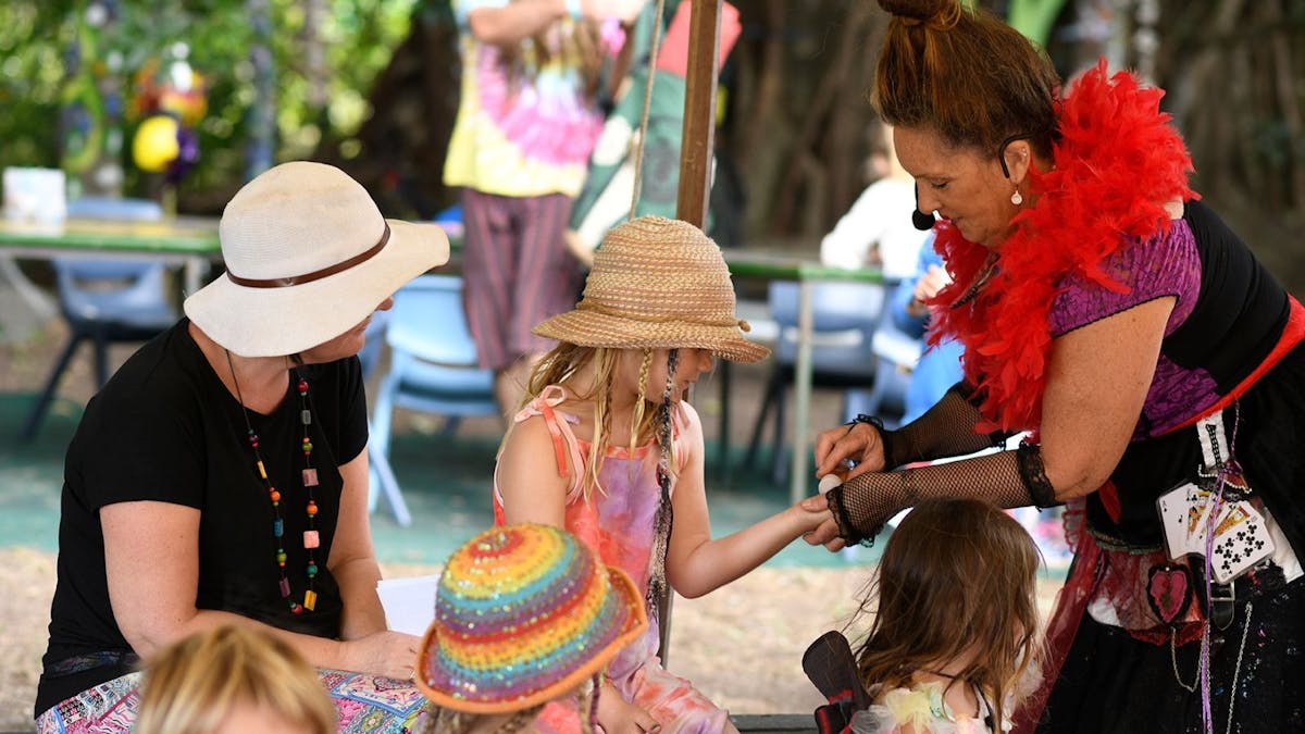 Kids enjoying wallaby Creek Festival
