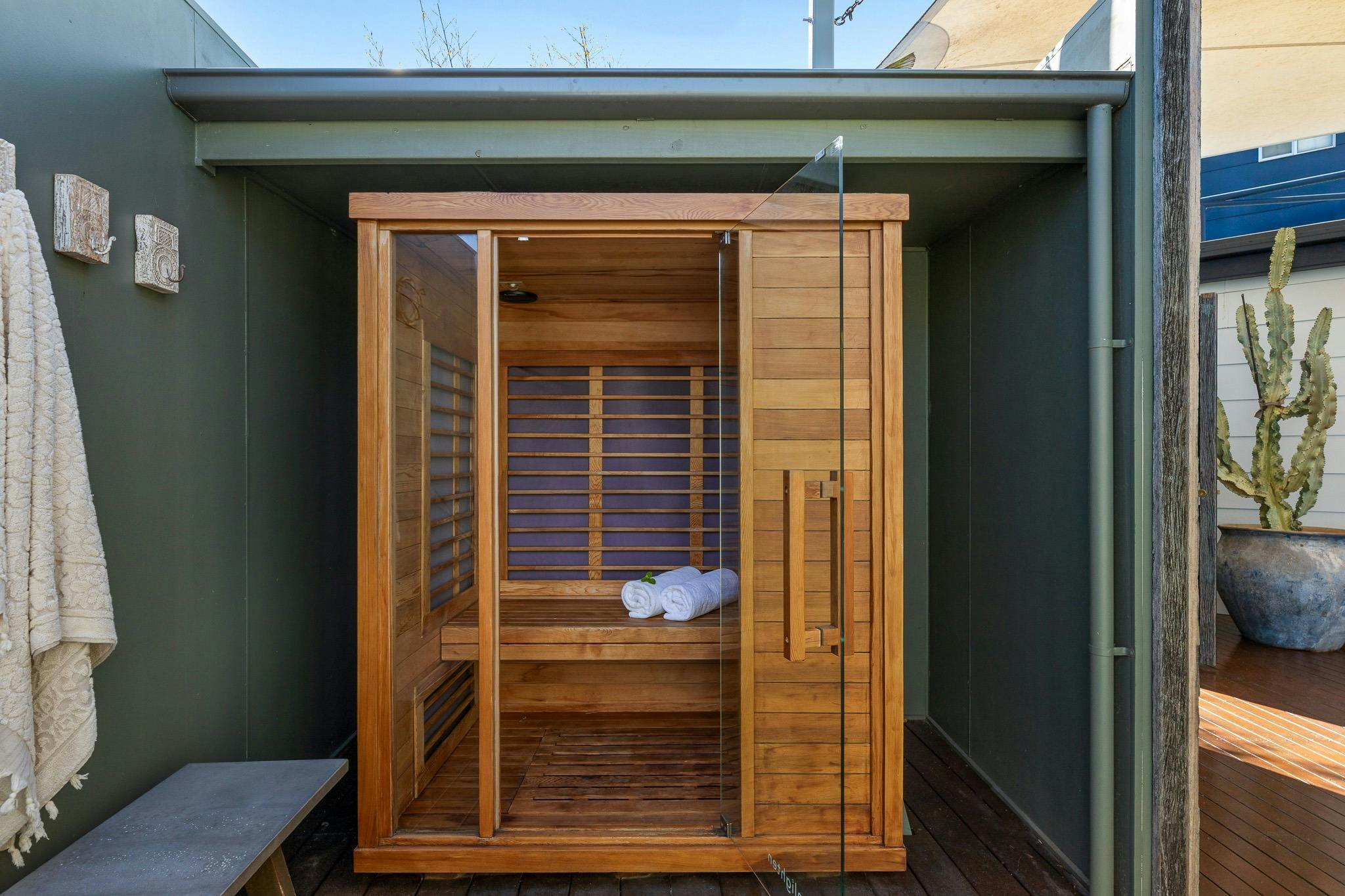 Your infra-red sauna awaits.
