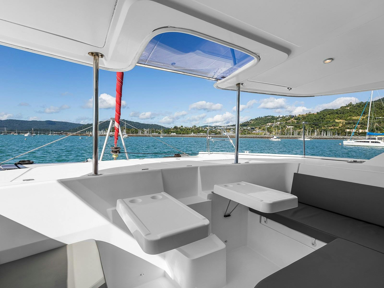 Leopard 44 - forward cockpit