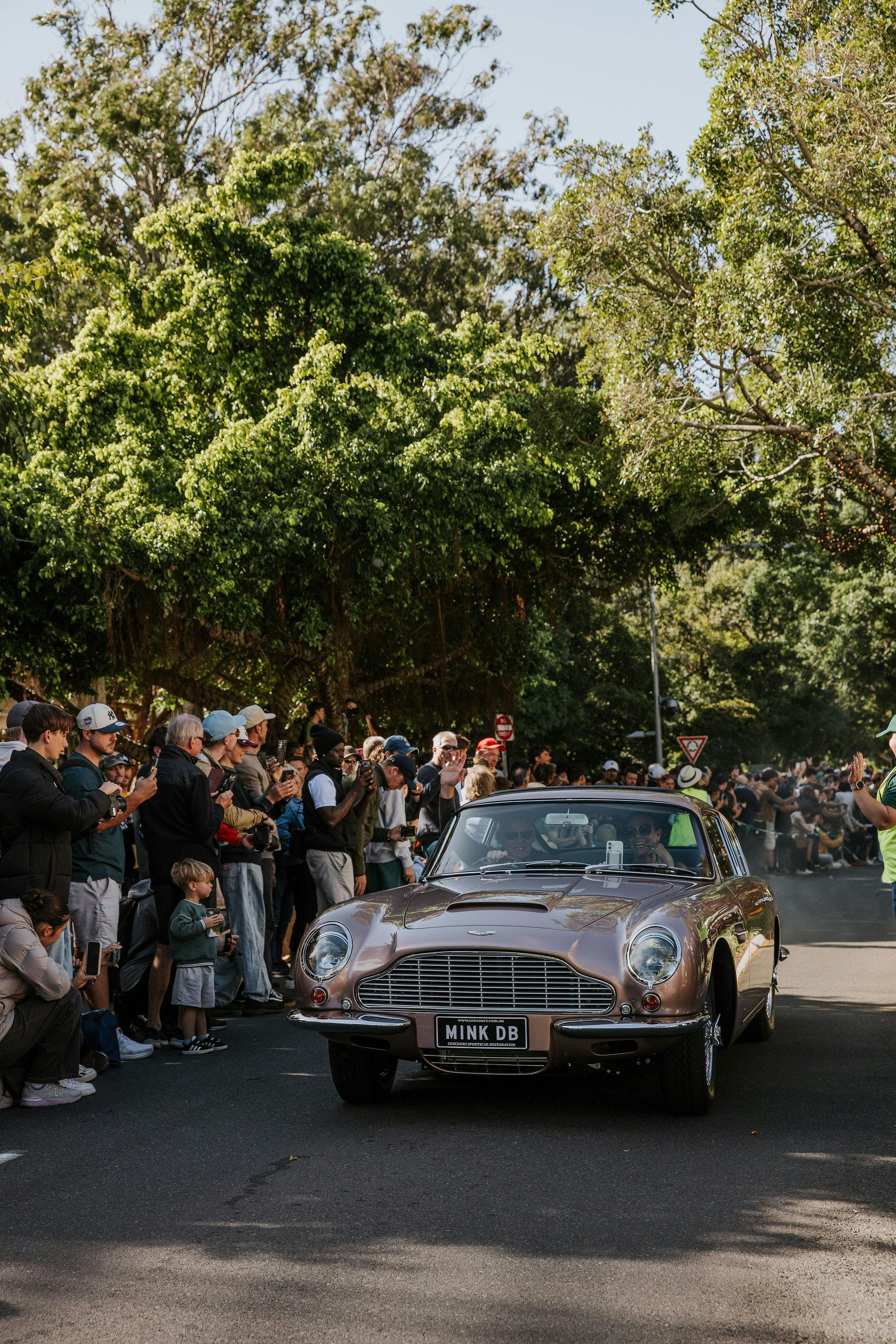 Concours arrival on Hastings Street