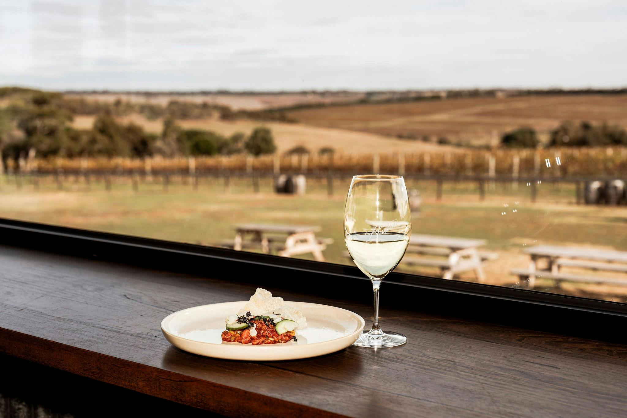 Lunch with a view at Austin’s vineyard