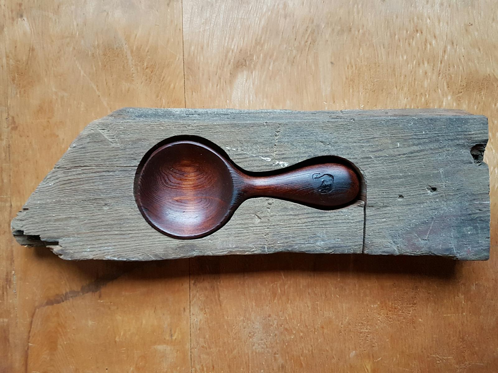 Vintage Cedar scoop created from bargeboard, hand