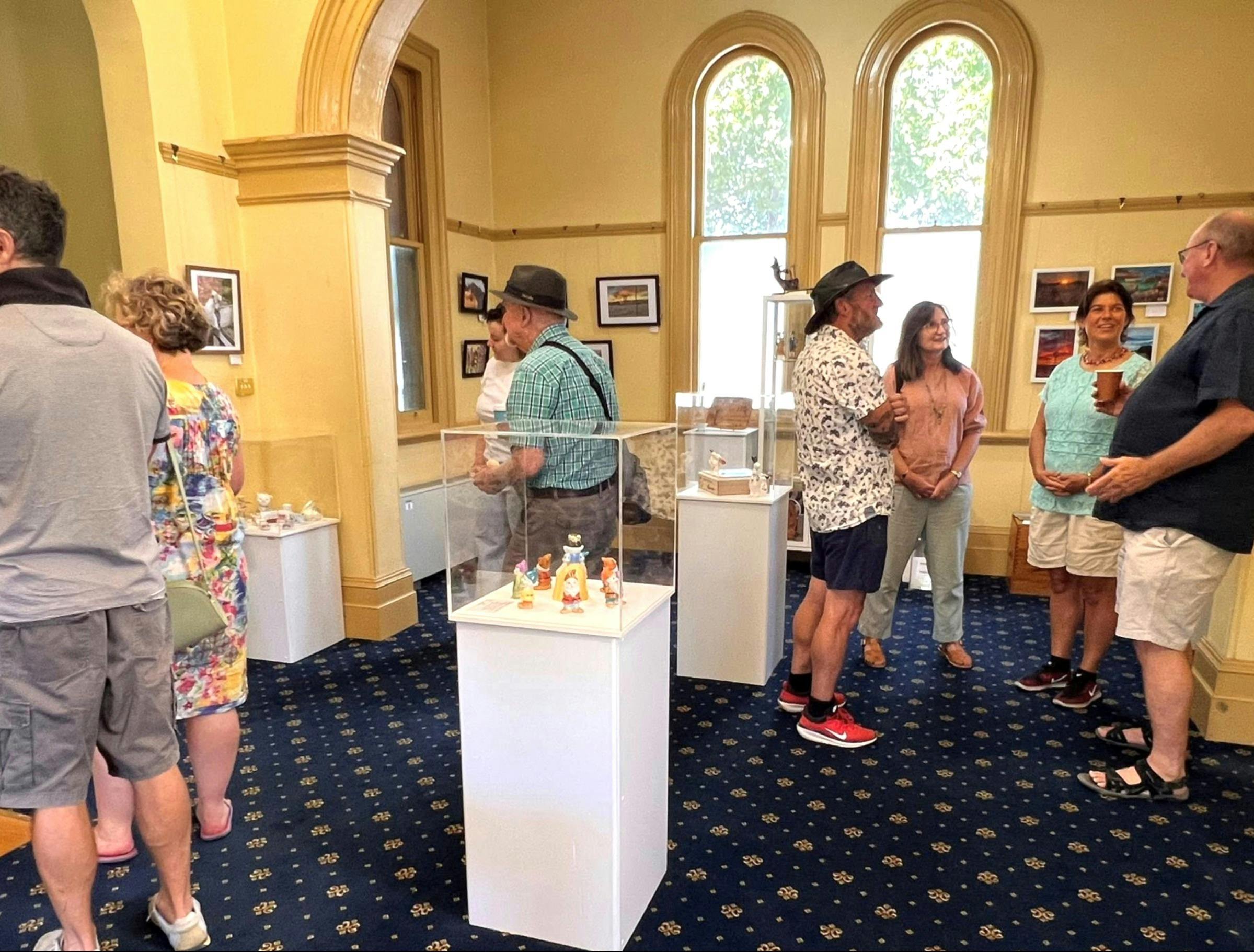 Visitors at the gallery