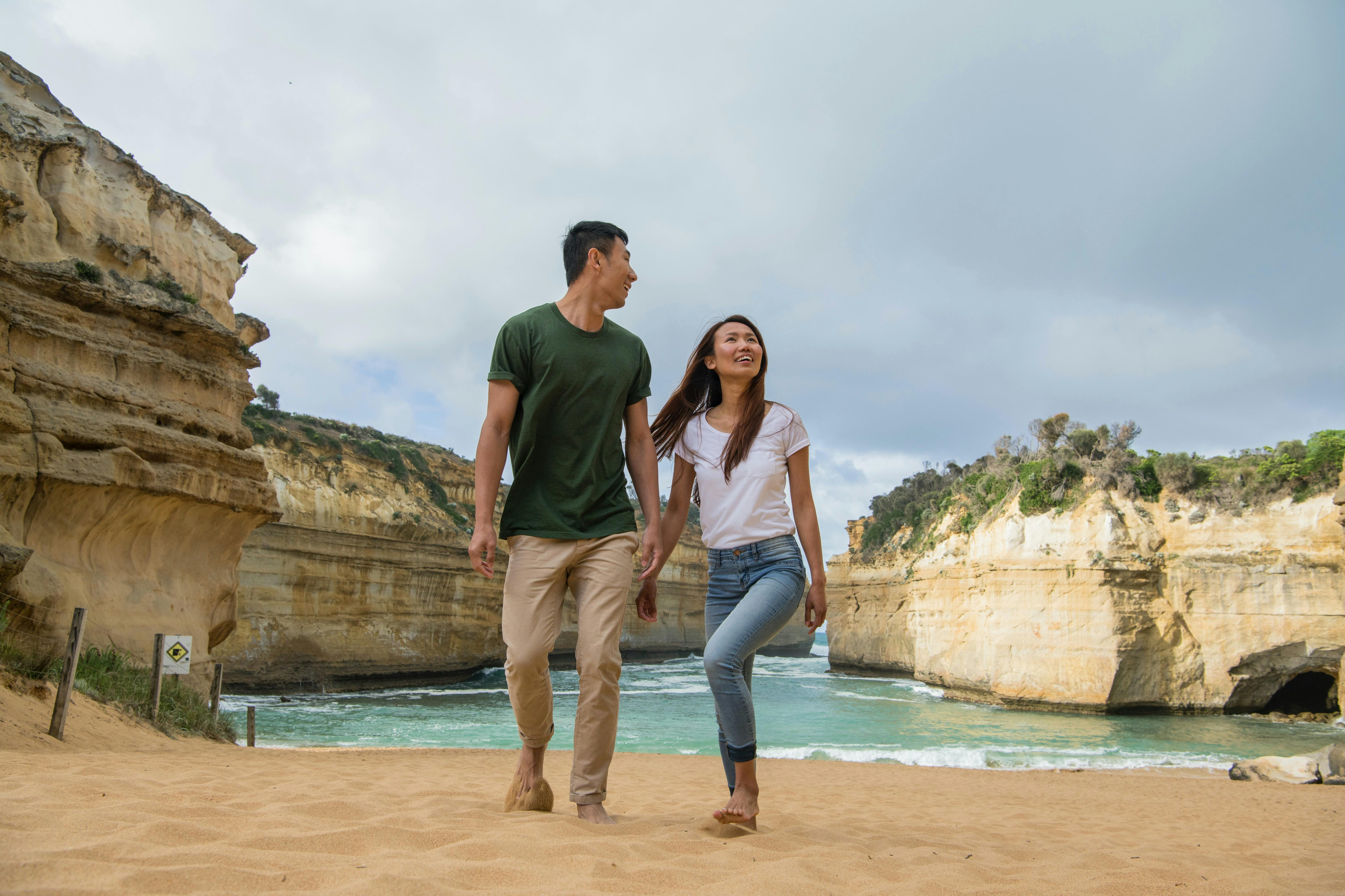 Step down onto secluded beaches