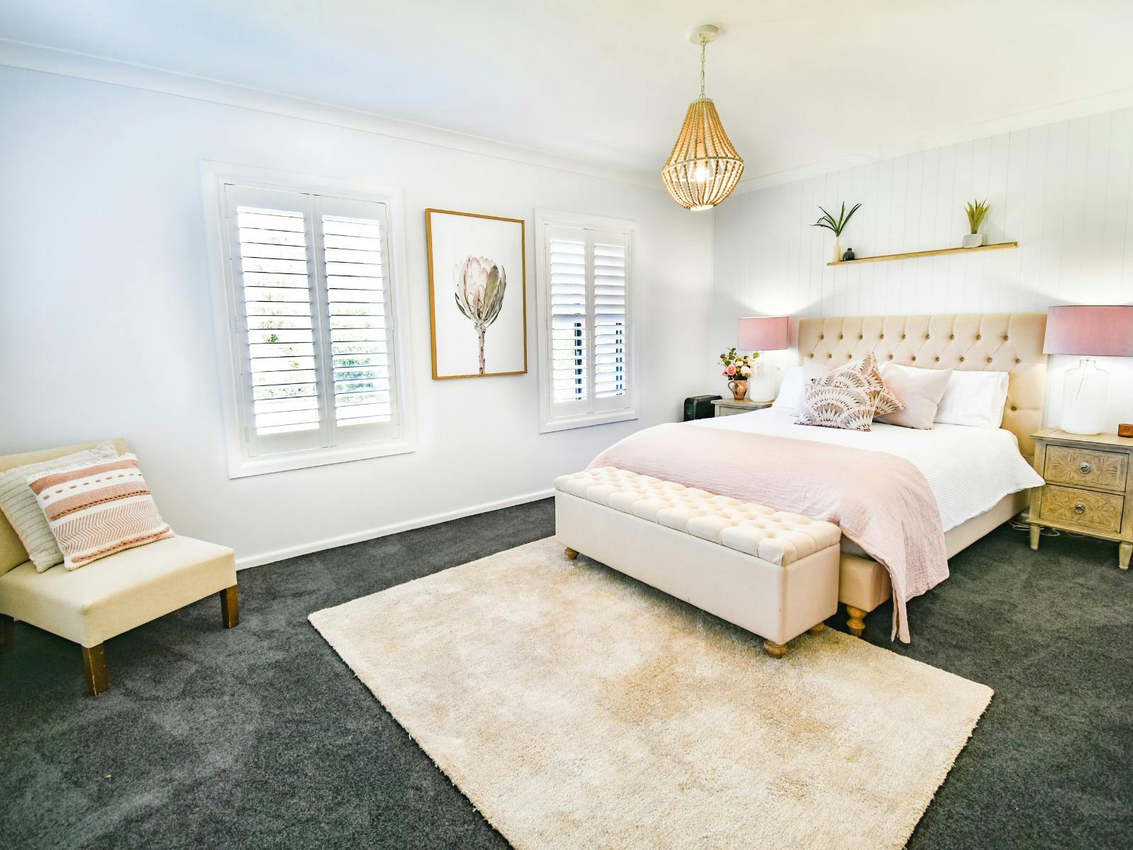 Bedroom 3, rural retreat, luxury, large bedroom, farmstay