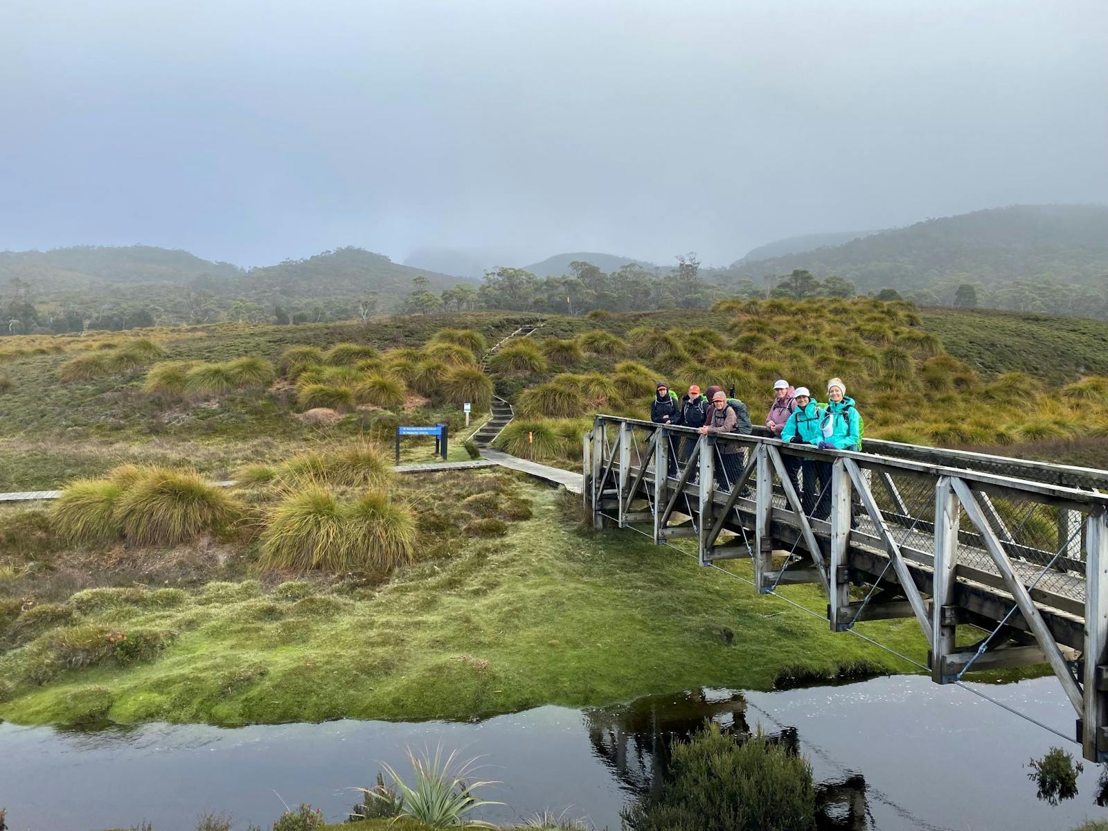 Misty walk in Tasmania