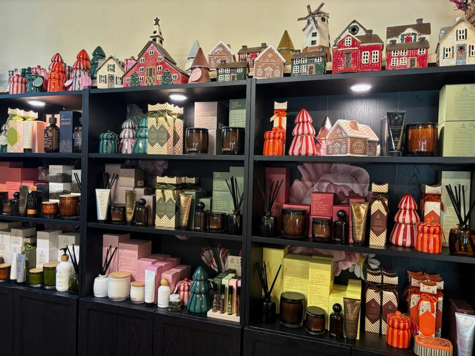 Decorative items on display