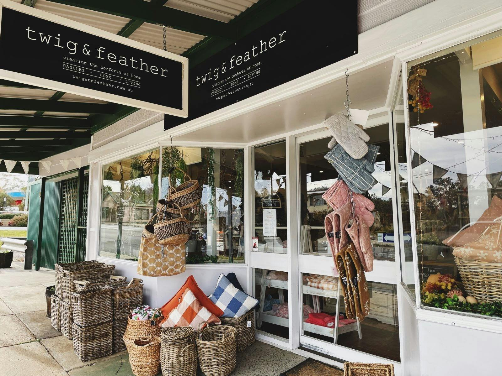 Twig and Feather Shop Front