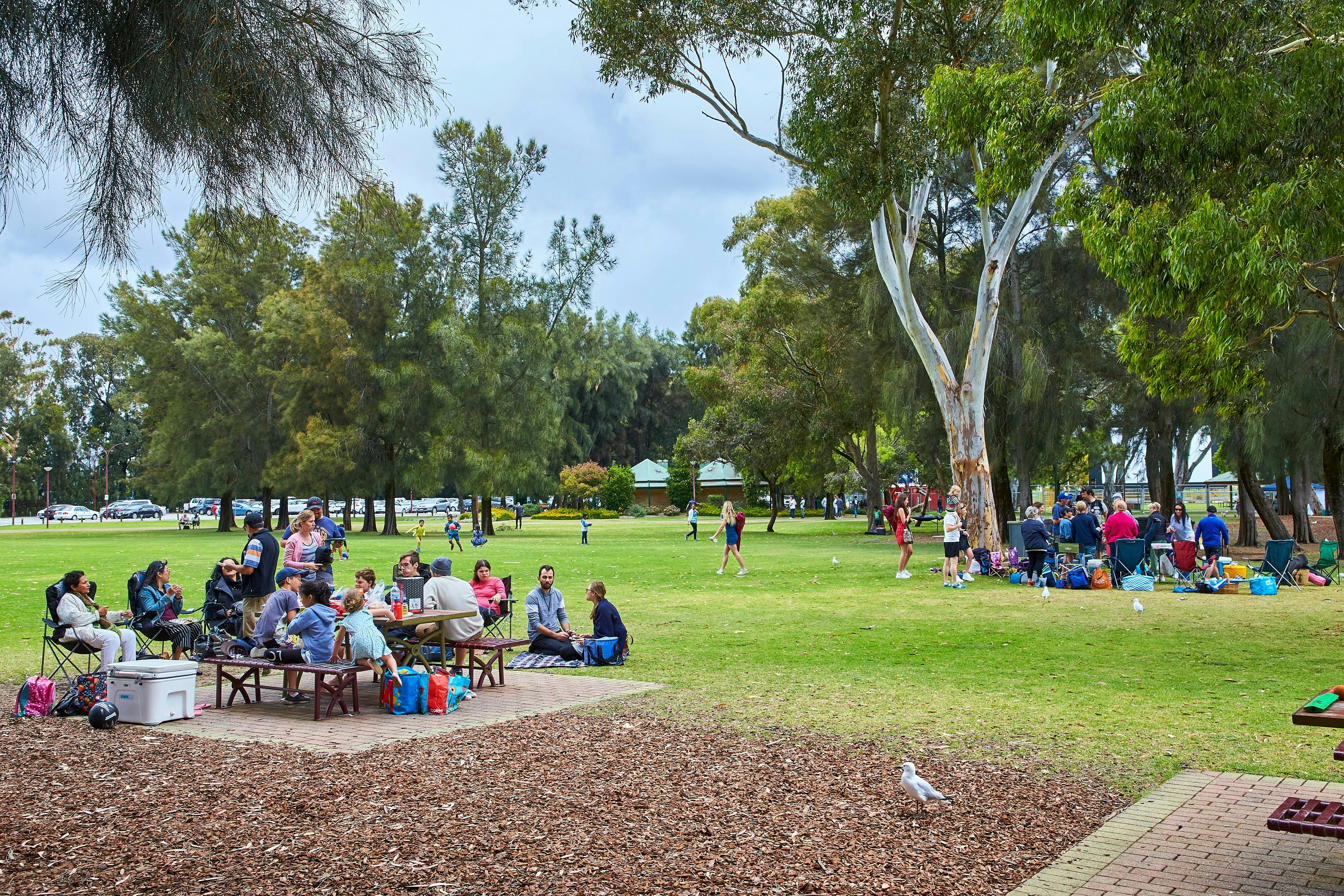 Wide expanses of public open space