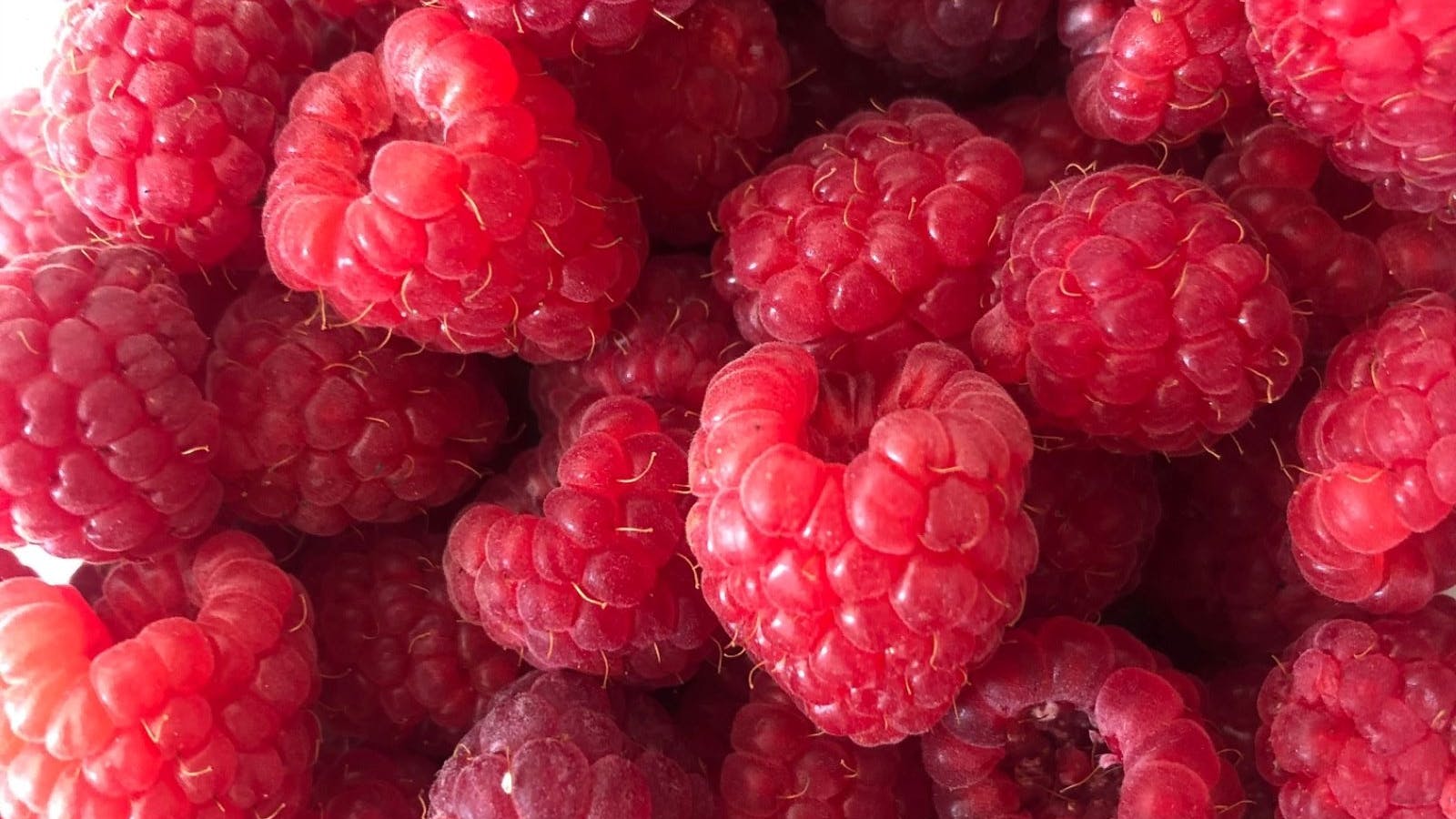 Vine ripened Raspberries