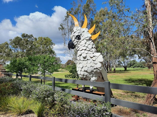 Ulupna Island Bird Sculptures