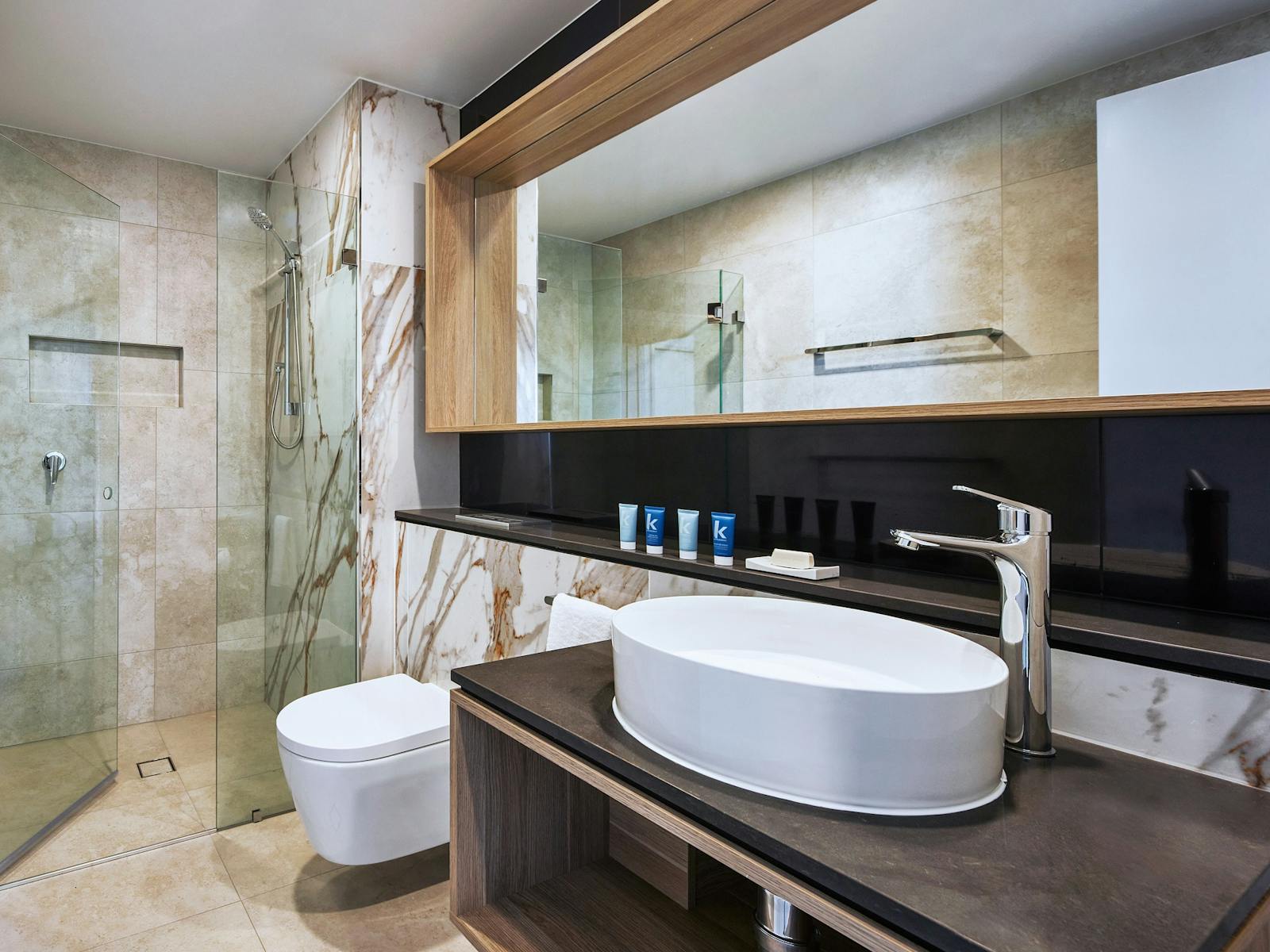 Full bathroom with shower