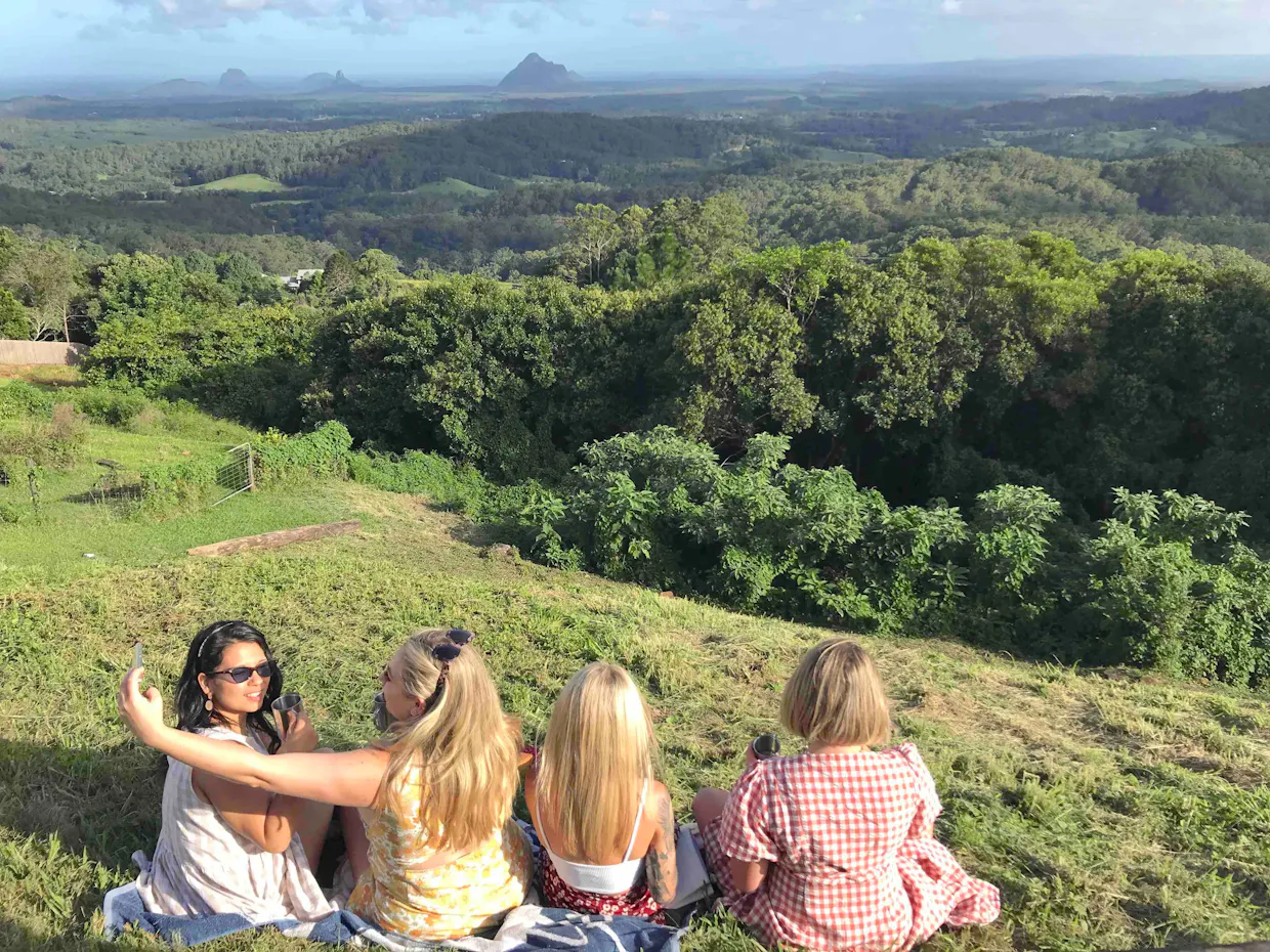 Maleny and Montville Tour with Artisan Village, Lunch, Waterfall, Wine Tasting, Nature Walk & Views