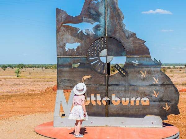 Centre of Queensland Monument Muttaburra