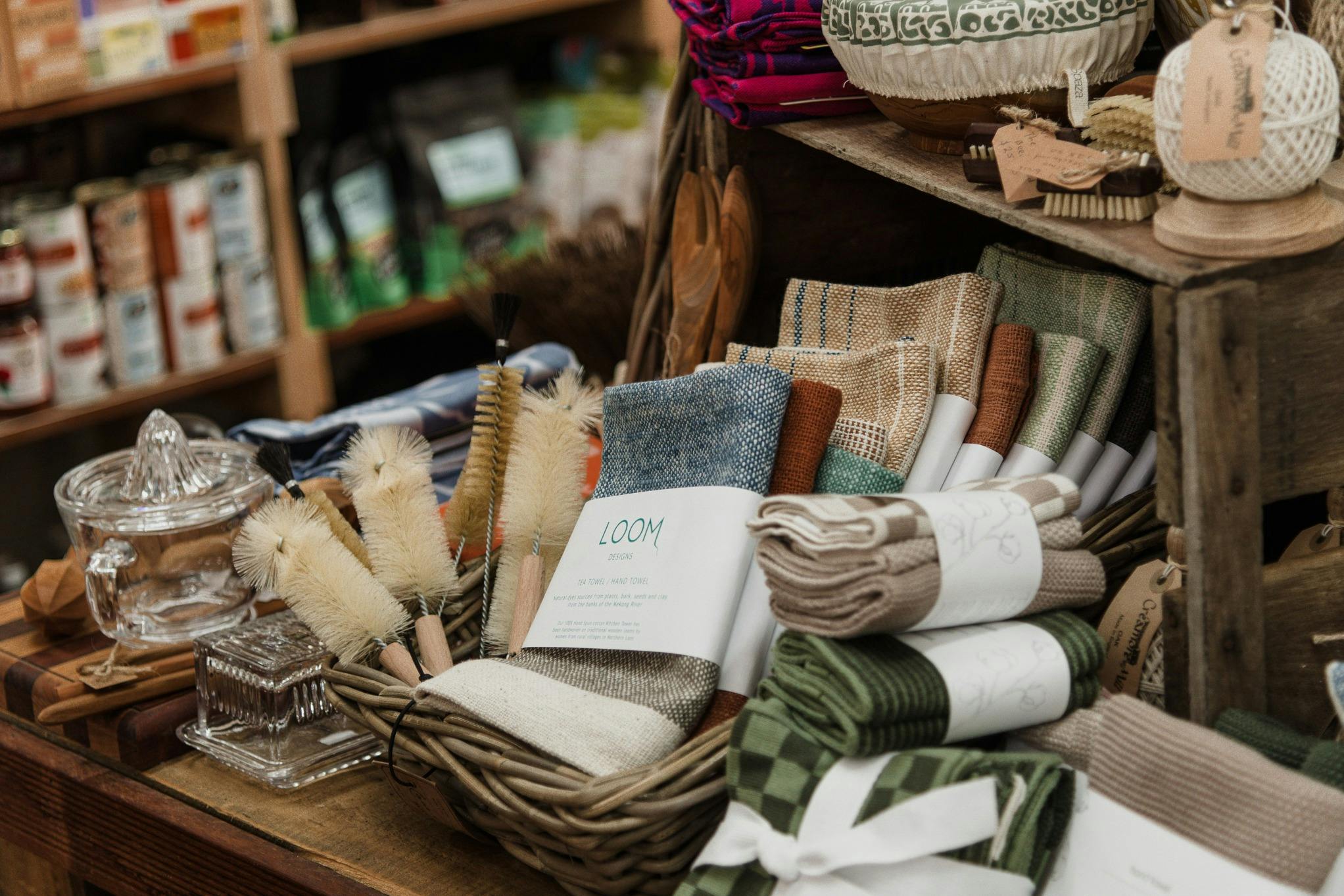 Natural fibre homewares