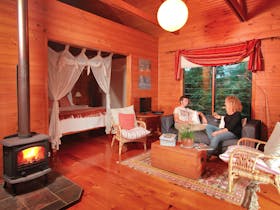 Each Cottage with its own indoor Fireplace