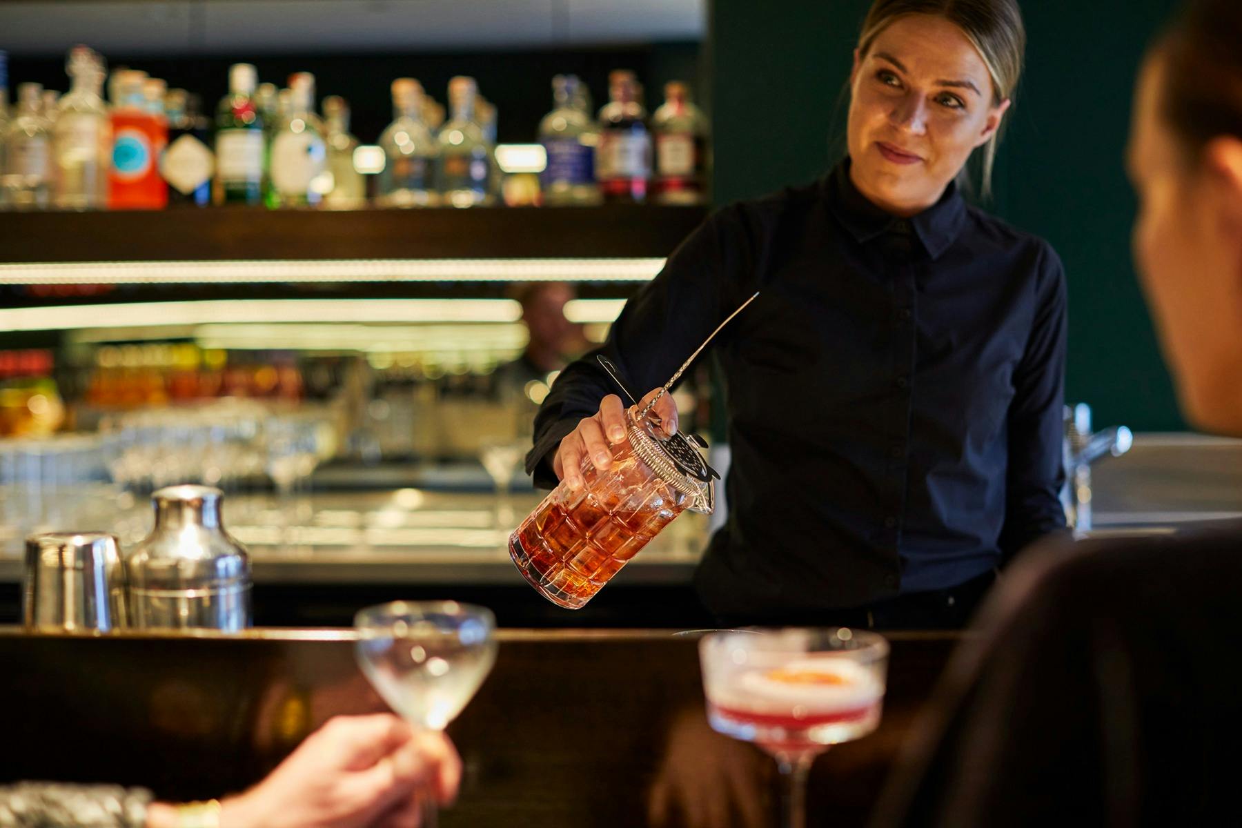 Negroni at the Stelo Bar